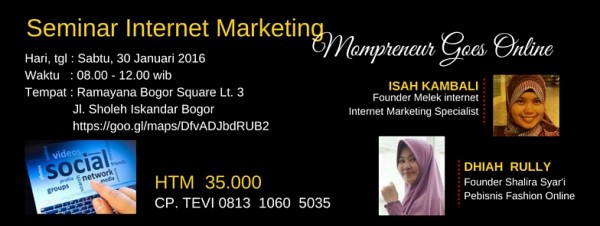 Seminar Internet Marketing di Bogor “Mompreneurs Goes Online”